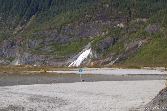 Mendenhall Glacier visitor area waterfall.jpg