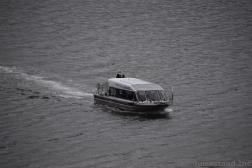 Canopy Express Boat in the Waters Near Downtown Juneau