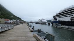 Cruise Ships Docked at Juneau Cruise Terminal