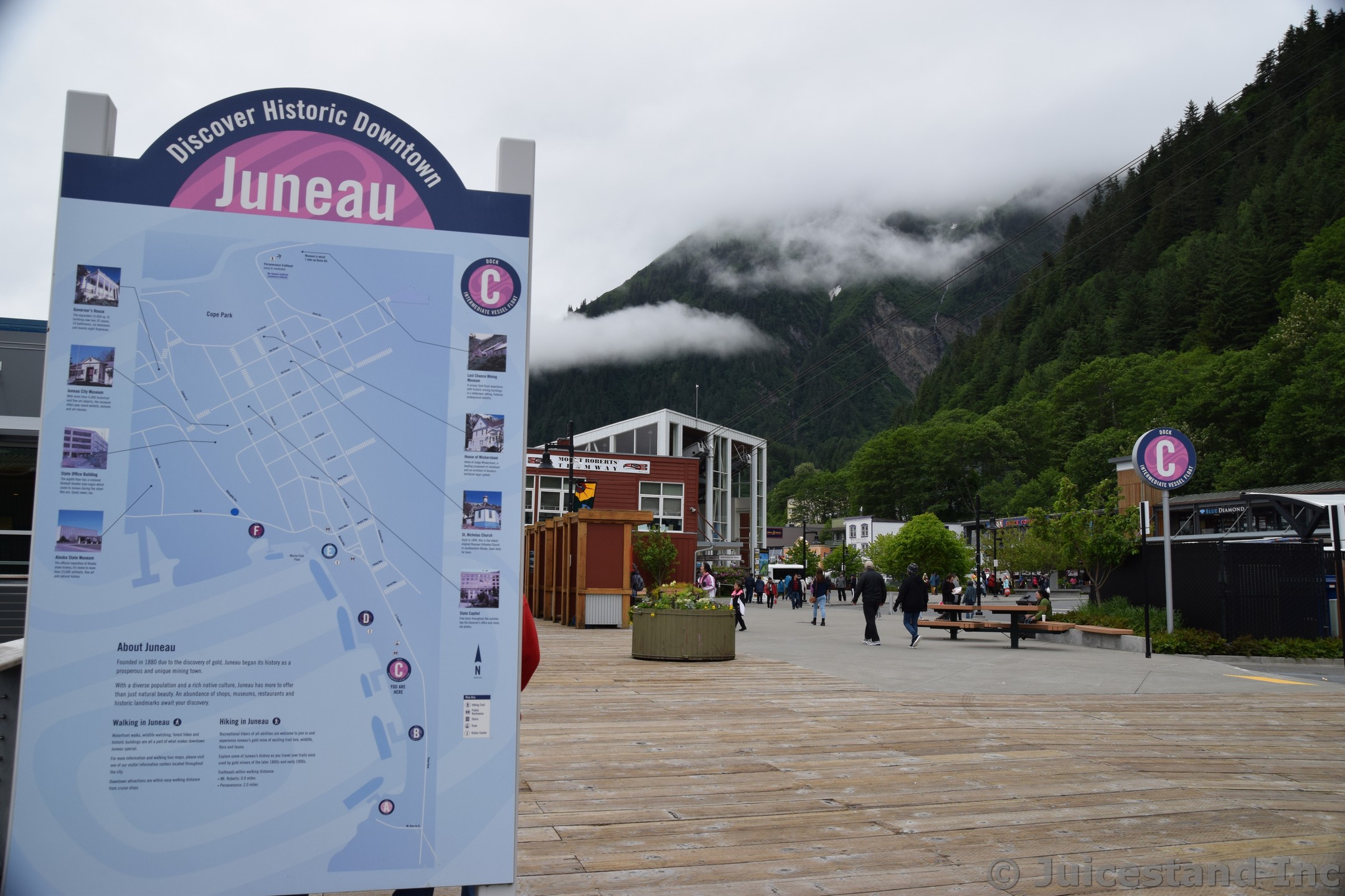 Dock C Area of Juneau Downtown
