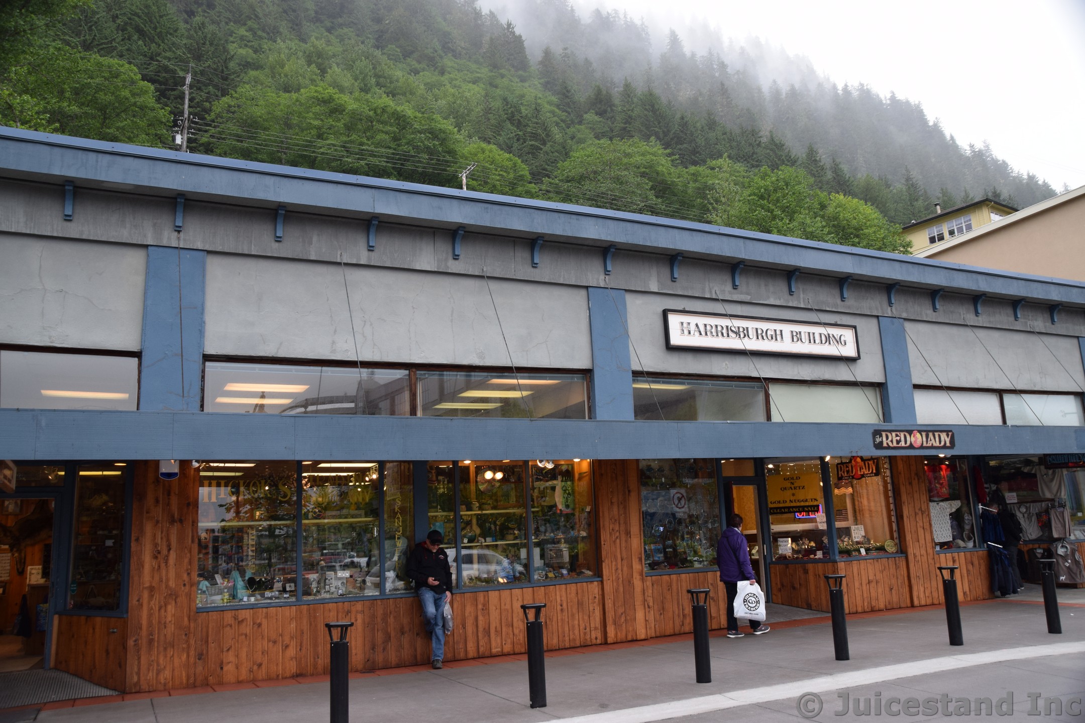 Harrisburgh Building & the Red Lady in Juneau
