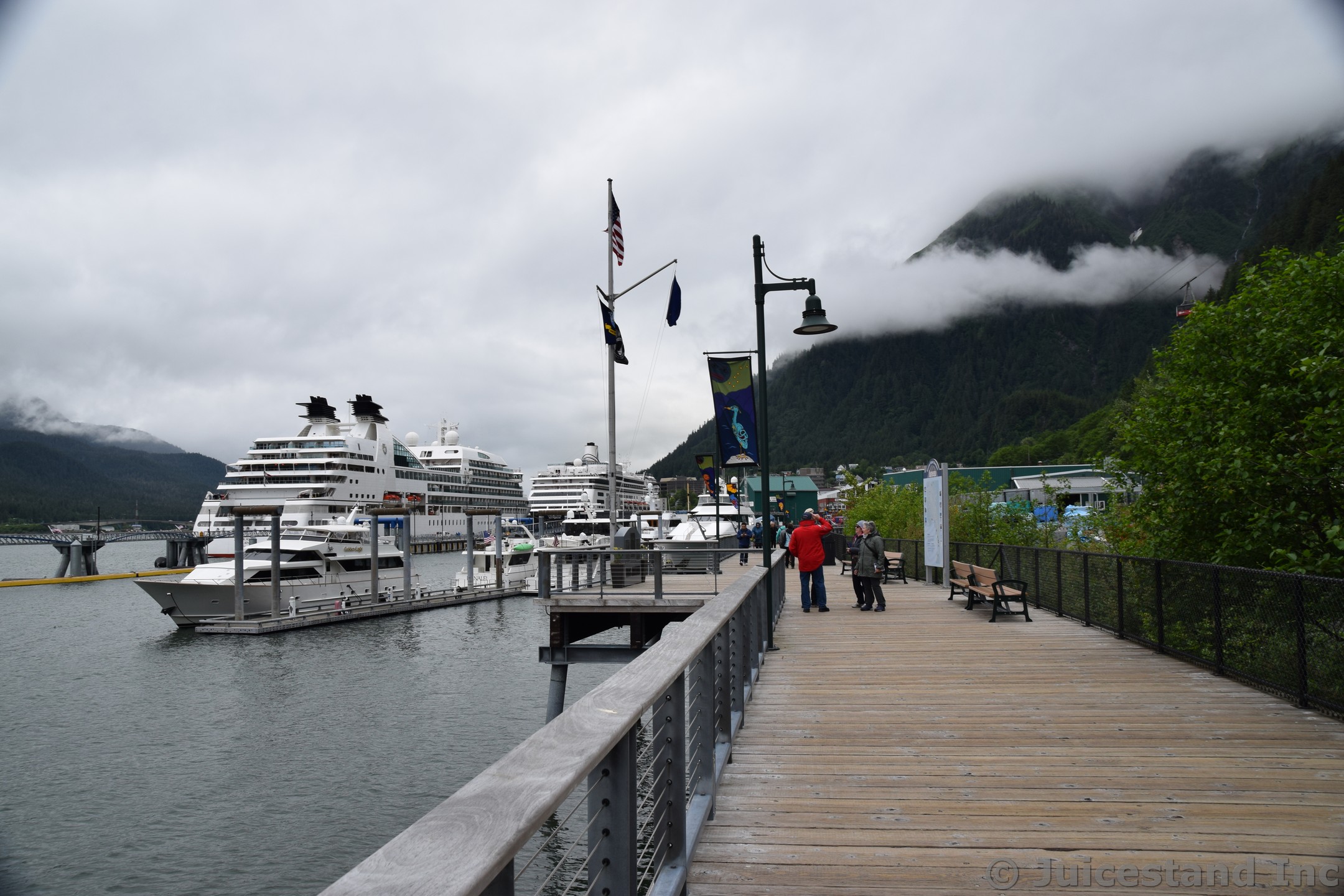 Juneau Cruise Ship Pier Area Near Dock C