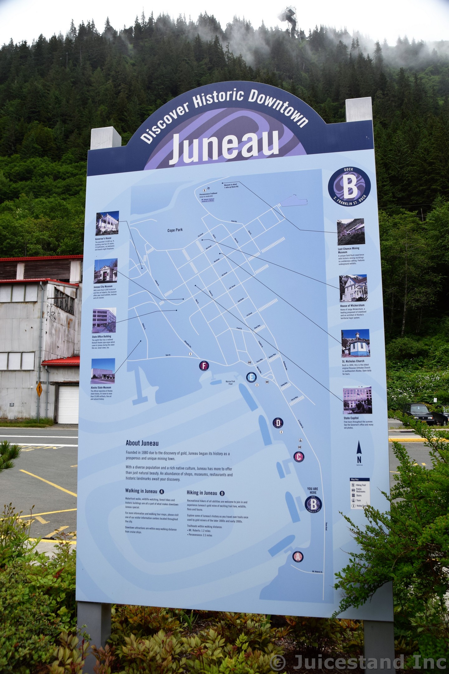 Juneau Cruise Terminal Dock B Area Map