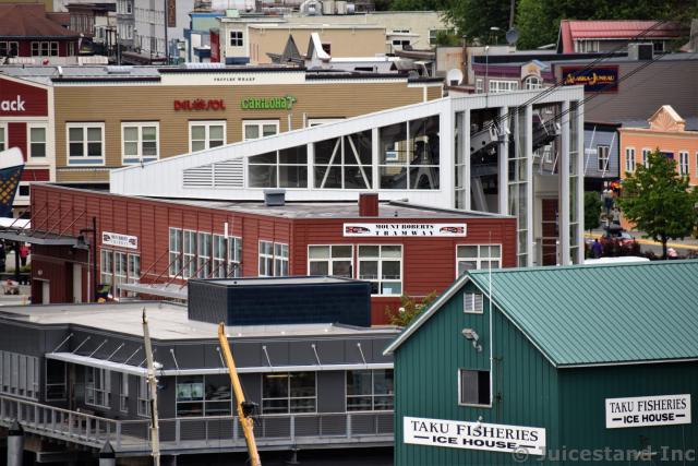 Mount Roberts Tramway and People's Wharf in Juneau
