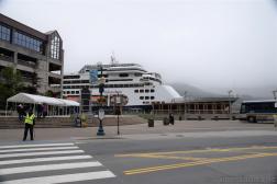MS Volendam Docked at Dock D of Juneau Cruise Terminal