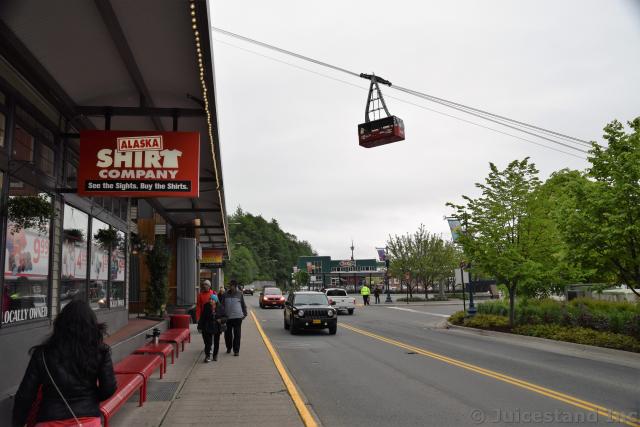 Mt Roberts Tramway Tram Seen from Franklin St