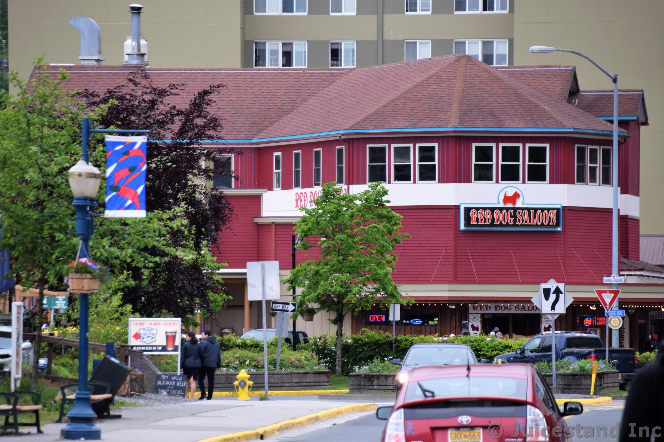 Red Dog Saloon Seen from a Distance in Juneau