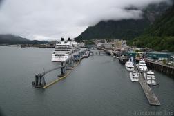 Seabourn Sojourn docked in Juneau Cruise Terminal C