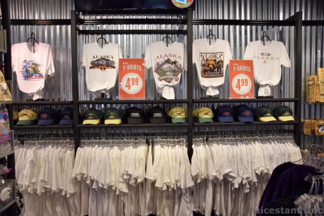 Shirts on Sale inside Alaska Shirt Company Store in Juneau