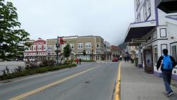 Walking North on S Franklin St in Juneau nearing Dock D