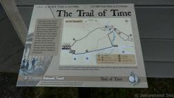 East Glacier Trail of Time Trail Map Outside Mendenhall Glacier Visitors Center