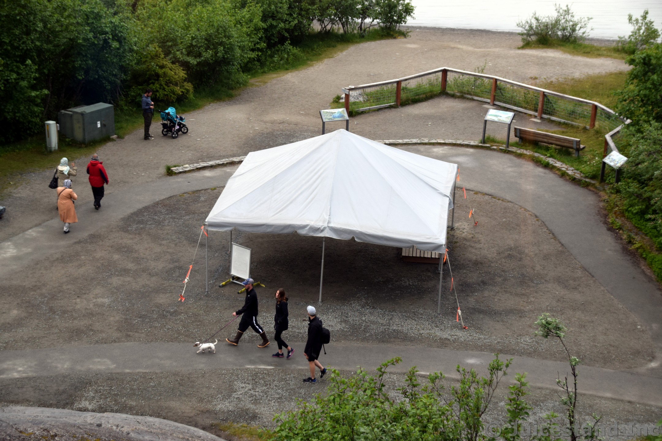 Gazebo Outside Mendenhall Glacier Visitors Center