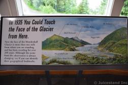 In 1935 You Can Touch the Face of the Glacier Here