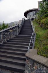 Stairs up to the Mendenhall Glacier Visitor Center