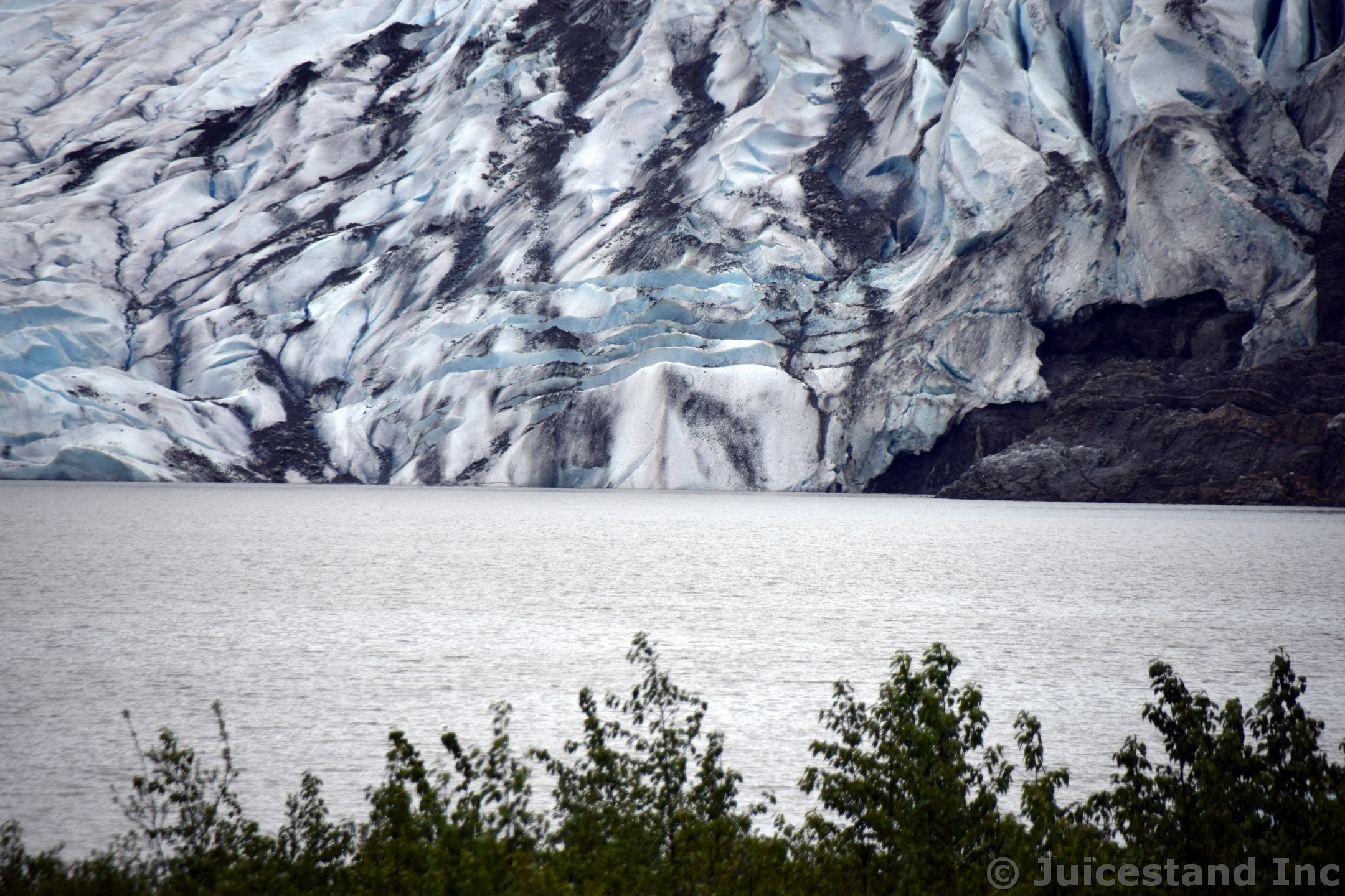 Bottom of Mendenhall Glacier Face
