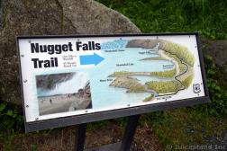 Map of Nugget Falls Trail of Mendenhall Glacier