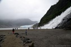 Nugget Falls Beach with Tourists