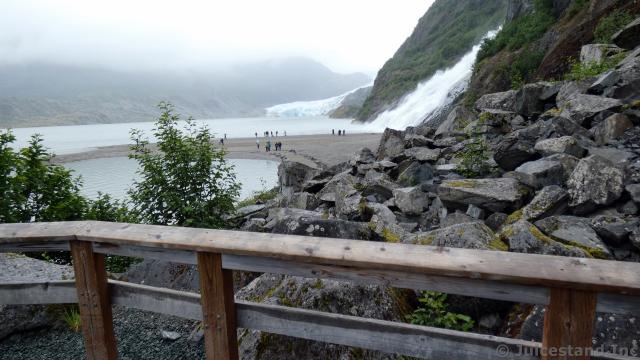 Nugget Falls Seen from Nearby Beach