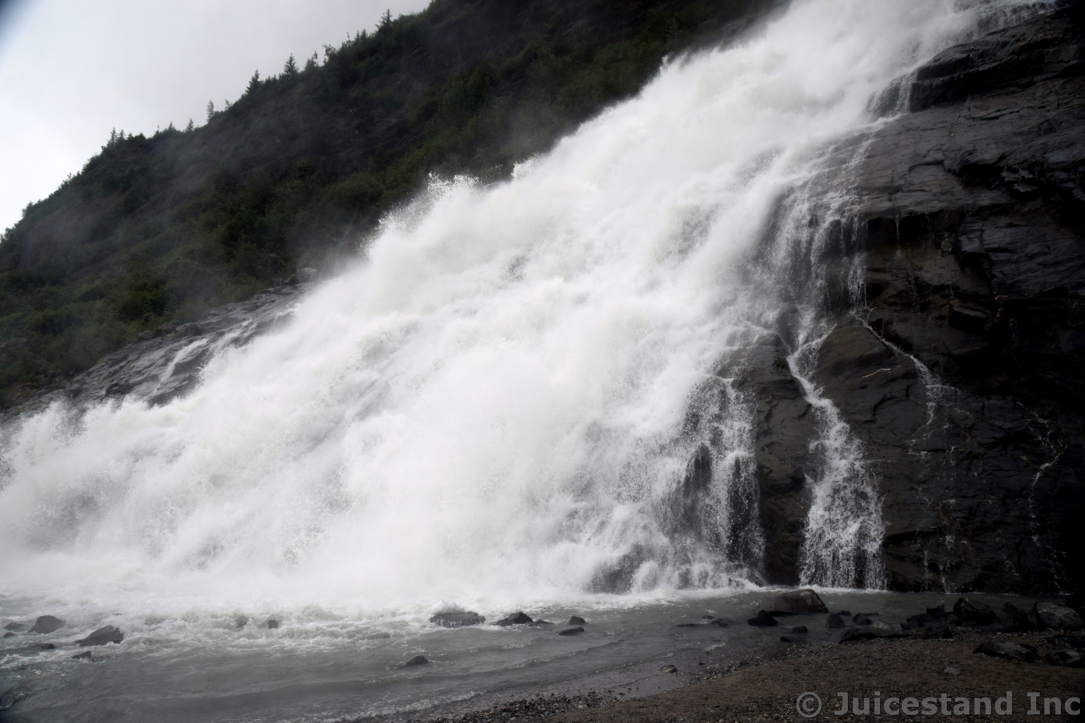 Powerful Waters of Nugget Falls Waterfall