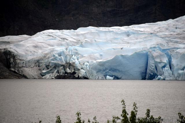 Striations of the Mendenhall Glacier