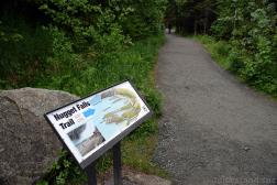 This way to Nugget Falls Trail at Mendenhall Glacier