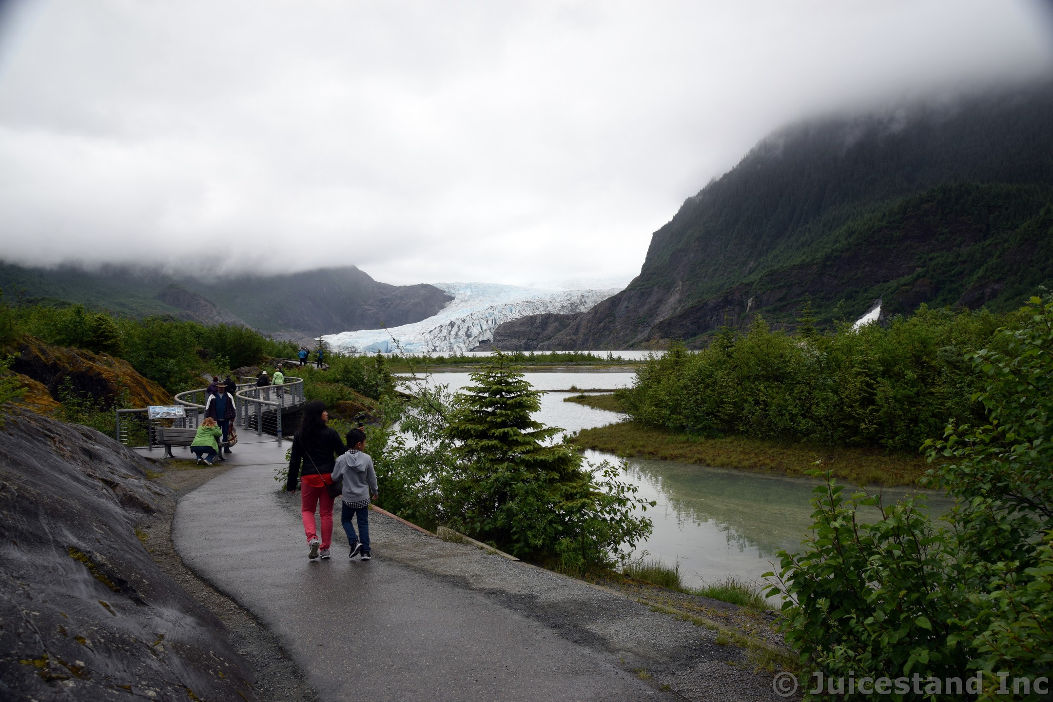 Traversing the Mendenhall Glacier Photo Point Trail