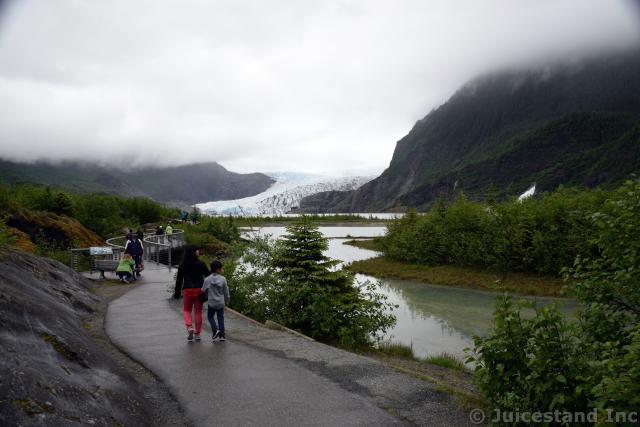 Traversing the Mendenhall Glacier Photo Point Trail