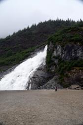 Visitors Take a Selfie next to Nugget Falls