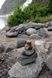Zen Stones near Nugget Falls Mendenhall Glacier